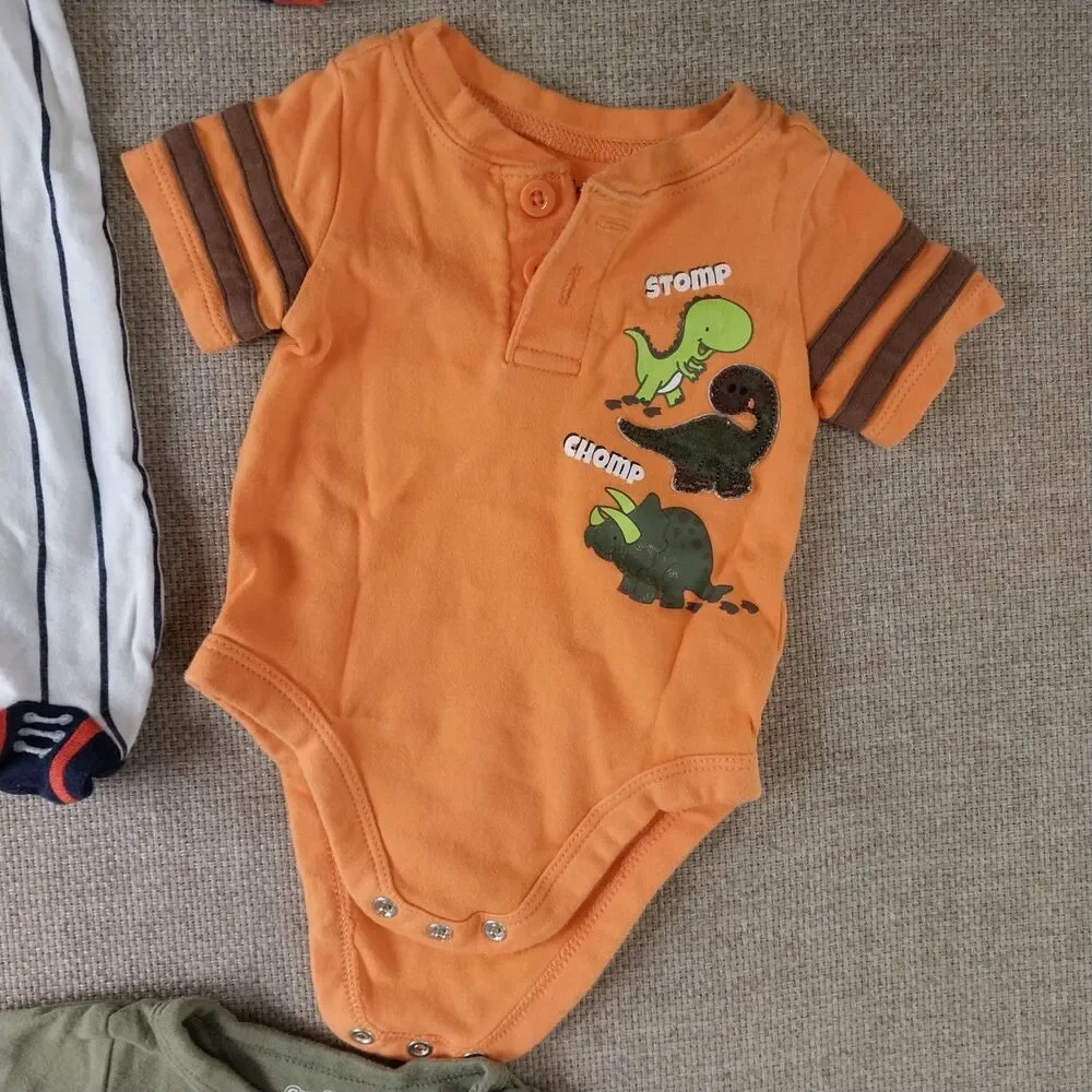 Baby Infant Boy Clothing Bundle Bodysuit Variety Of Colors 10 Pieces Newborn #9